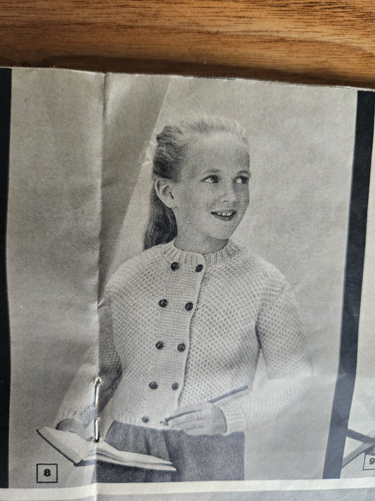 Vintage Kinderjäckchen für 5-6 Jährige - Strickanleitung