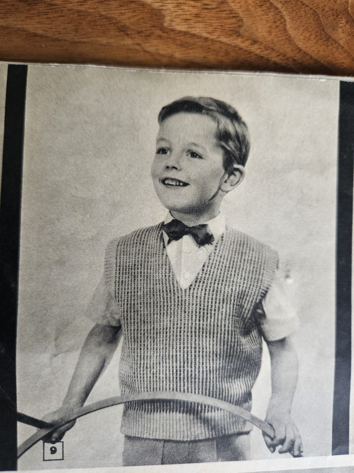 Vintage ärmelloser Kinderpullover für 8jährige